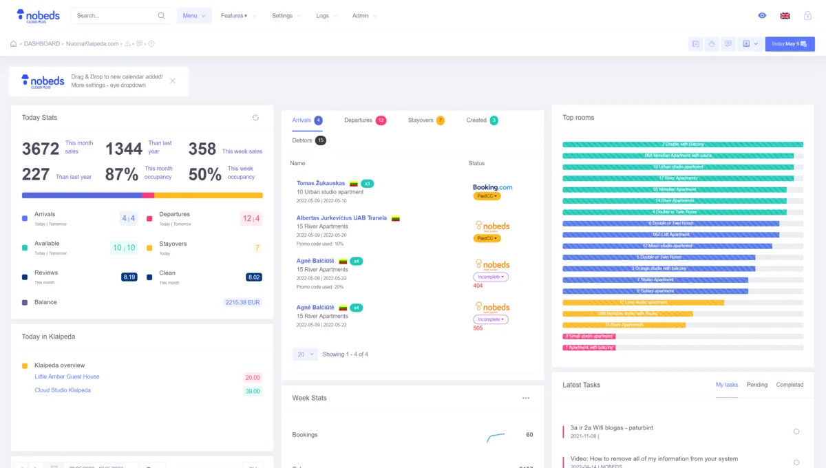 NOBEDS Cloud Hotel Management System