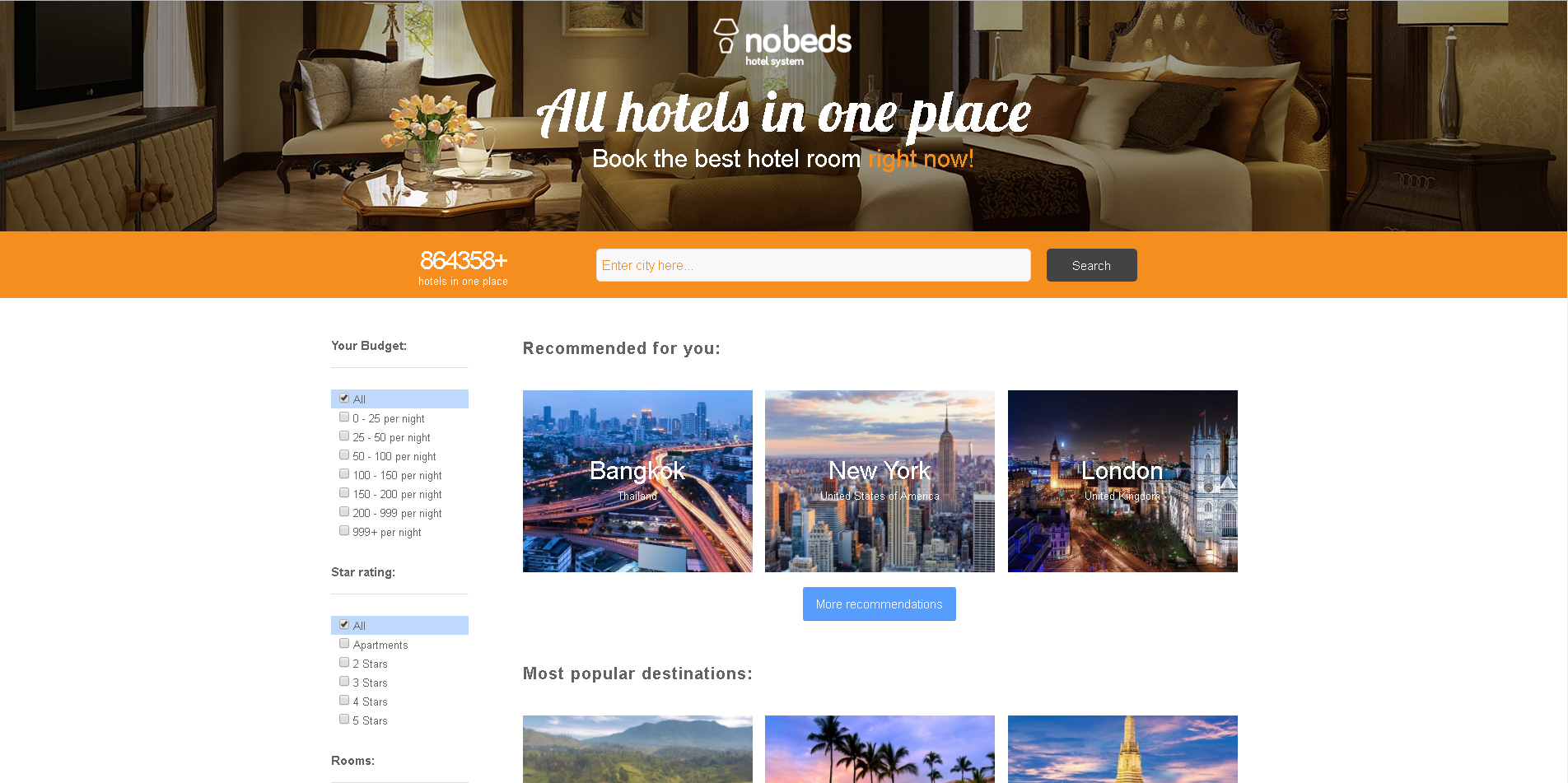 Cheapest hotels